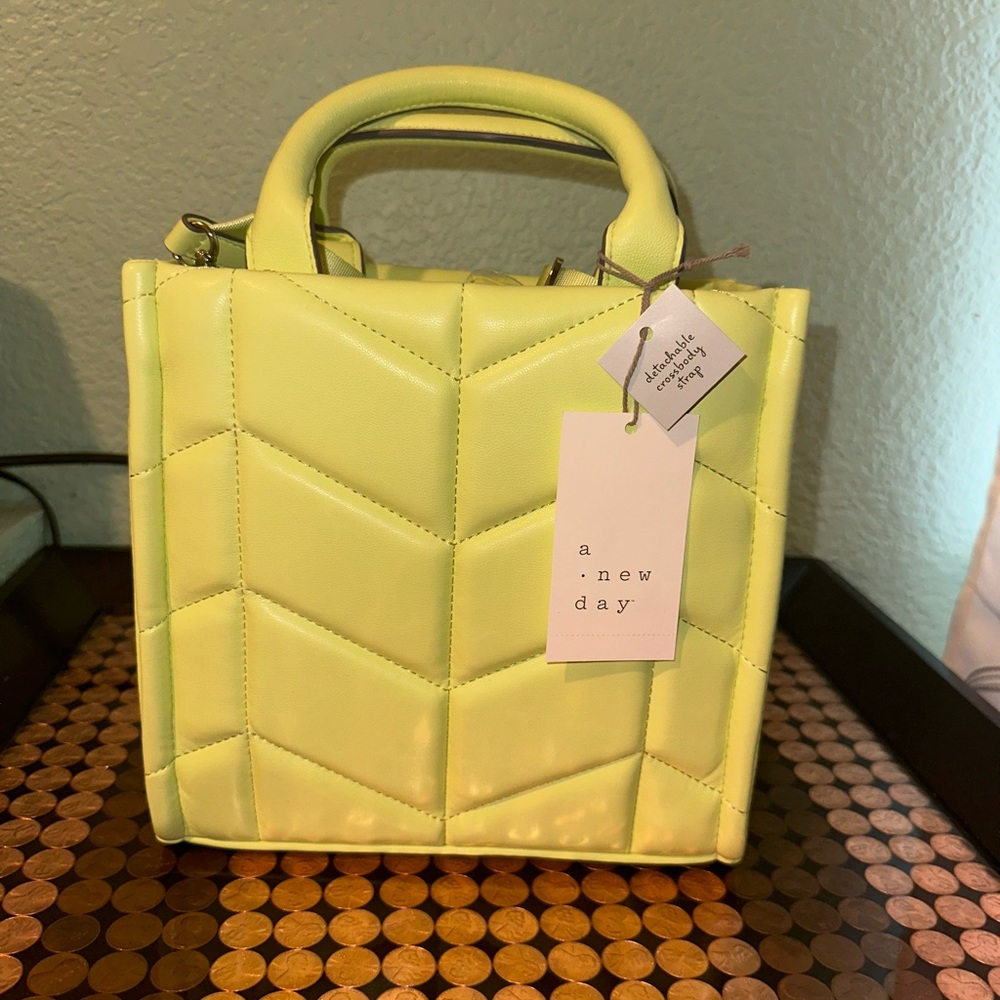 A New Day Green Quilted Crossbody